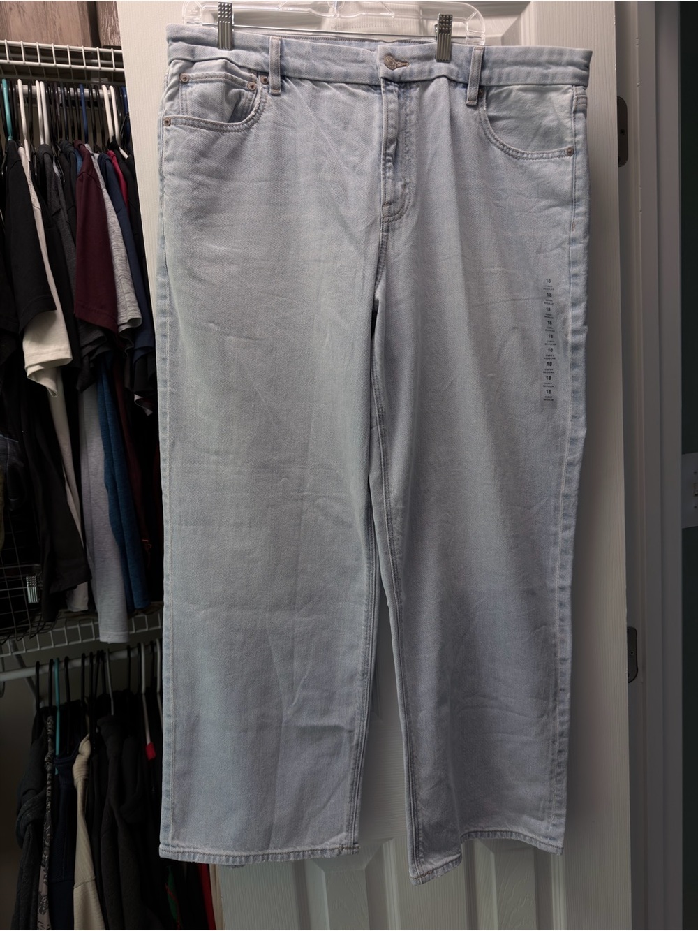 American Eagle Outfitters Pale Blue stovepipe Jeans